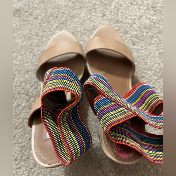 Nude Steve Madden wedge heels. 7 1/2 - Picture 2 of 5